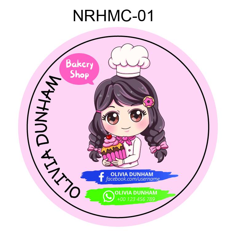 HOME MADE STICKER,Sticker Makanan - NRHMC01